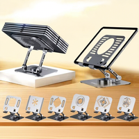 Nouveau support pour ordinateur portable en alliage d'aluminium rotatif à 360 degrés, hauteur réglable, ergonomique, support de refroidissement pour ordinateur portable