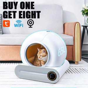 Nova tendência de entrega rápida controle por aplicativo inteligente automático personalizado caixa de areia para gatos autolimpante para venda - Product Image 1