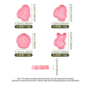 Stampi per Biscotti a Forma di Collo di Tacchino 3D, Tagliabiscotti in Plastica Ecologica per Simulazione Fai-da-Te - Product Image 6