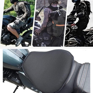 Cuscino in Gel per Sella <span class=keywords><strong>Moto</strong></span> 3D a Nido d'Ape, Assorbimento degli Urti con Coprisella per Viaggi Confortevoli - Product Image 2