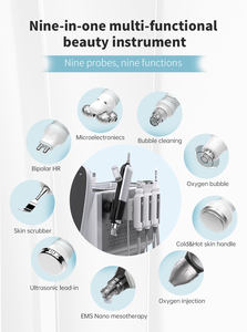 Newface 9-in-1 profesyonel hidro Baeuty yüz makinesi ile güzellik salonu cilt bakımı ekipmanları için oksijen jeti Peel Aqua yüz - Product Image 6