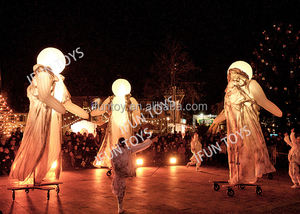 Disfraces inflables de zancos para desfiles IFUN / Decoración de fantasma de Halloween con personas entrelazadas, de tela Oxford para festivales - Product Image 3