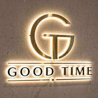 Letras de Acrílico Personalizadas para Rótulos, Letras de Canal 3D Retroiluminadas, Letrero Comercial Exterior Iluminado por LED, Letrero LED