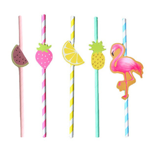 10 unids/pack bebidas personalizadas <span class=keywords><strong>pajitas</strong></span> <span class=keywords><strong>de</strong></span> flamenco piña fresa <span class=keywords><strong>pajitas</strong></span> <span class=keywords><strong>de</strong></span> papel <span class=keywords><strong>de</strong></span> cartón - Product Image 1