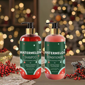 2026 <strong>Happy</strong> New Year Merry Christmas Gift Anti Hair Loss Treatment Vegan Dandruff Watermelon Organic <strong>Shampoo</strong> and Conditioner - Product Image 1