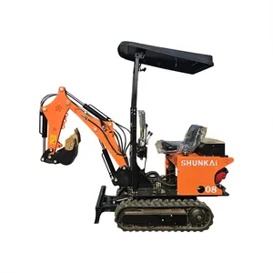 EPA/EURO 5 Chinese new mini excavator 2ton 1ton 1.7 ton excavator cabin mini digger can add wood grabber or other implements