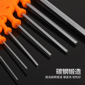 ประแจหกเหลี่ยมชนิด T แบบเป็นกลาง ชุบโครเมียม ด้ามเหล็กคาร์บอนสูง ไขควง ประแจ เครื่องมือ DIY - Product Image 4