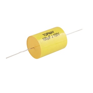 Condensateurs à <span class=keywords><strong>film</strong></span> en polypropylène métallisé axial 100uF <span class=keywords><strong>J</strong></span> 100V CBB20 pour amplificateur de puissance, neuf - Product Image 1
