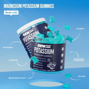 Gomitas OEM <span class=keywords><strong>de</strong></span> <span class=keywords><strong>potasio</strong></span> y <span class=keywords><strong>magnesio</strong></span> <span class=keywords><strong>Citrato</strong></span> <span class=keywords><strong>de</strong></span> <span class=keywords><strong>potasio</strong></span> <span class=keywords><strong>de</strong></span> alta absorción <span class=keywords><strong>Citrato</strong></span> <span class=keywords><strong>de</strong></span> <span class=keywords><strong>magnesio</strong></span> <span class=keywords><strong>de</strong></span> 99mg Suplementos <span class=keywords><strong>de</strong></span> goma <span class=keywords><strong>de</strong></span> 180mg para calambres en las piernas - Product Image 5