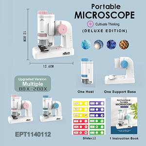 Juego de Microscopio EPT, Microscopio Óptico Portátil de Mano con Enfoque Ajustable, Juguete Científico para Niños, Aprendizaje STEM - Product Image 4