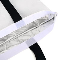 Sac fourre-tout personnalisé imprimé en RPET laminé, cousu, recyclé, écologique, réutilisable, pour les courses quotidiennes, sac de shopping robuste