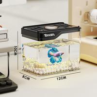 Nouveau Offre Spéciale Mini accessoires transparents pour animaux de compagnie éclairage LED Anti-chute bureau à domicile bureau créatif poisson rouge Aquarium aquarium