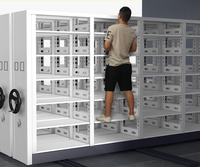 Compacteur de fichiers mobile en métal intelligent Classeurs d'archives pour l'hôpital et la recherche scientifique Casiers de stockage Système Rack