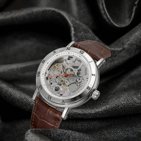 Usine de bijoux ODM OEM Shenhua 9584 Montre mécanique automatique rétro pour homme, style européen, verre anti-lumière bleue, petite série