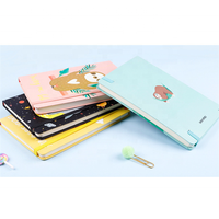 Carnet de notes imprimé mignon avec logo personnalisé A5 A6 A7 paresseux avec couverture en papier pour reliure thermique en stock