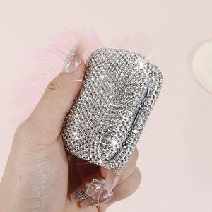 Diamond Inlaid Mini Metal <b>Ashtray</b> <b>Portable</b> Small <b>Ashtray</b> Outdoor <b>Portable</b> Pocket <b>Ashtray</b> Creative Car Smoking Accessory - Product Image 4