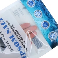 Sachets personnalisés en papier kraft pour sel marin, échantillon gratuit, ouverture facile, emballage plastique recyclable, logo personnalisé