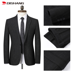 Nouvel ensemble de costume 2 pièces pour homme, élégant, anti-plis, respirant, idéal pour le bureau et les mariages - Product Image 2