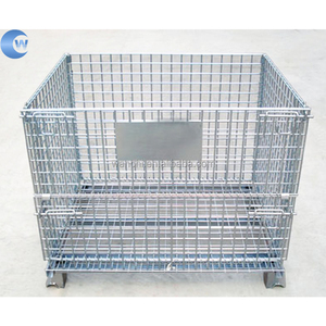 Tùy chỉnh Stackable dây thép lưới <span class=keywords><strong>Pallet</strong></span> lồng lưu trữ <span class=keywords><strong>container</strong></span> - Product Image 2
