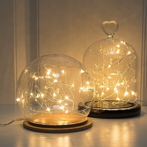 Guirnalda de <span class=keywords><strong>Luces</strong></span> LED de Cobre de 2m/3m/4m/5m/10m, Funciona con Pilas AA, Decoración Navideña para Fiestas, Bodas y Manualidades - Product Image 4