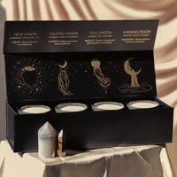 Ensemble de bougies C&H Moon Phase, bougies d'aromathérapie sur le thème du cycle lunaire, bougies de guérison et spirituelles, coffret cadeau de parfum d'ambiance pour la maison, décoration de rituel lunaire