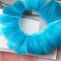 En vrac 8-12 cm Plumes D'oie Garnitures et Franges en Différentes Couleurs Avec Teint pour la Fête De Mariage Artisanat Vêtements Festival Décorations