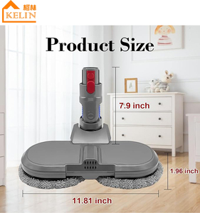 <span class=keywords><strong>Serpillière</strong></span> électrique <span class=keywords><strong>pour</strong></span> aspirateurs <span class=keywords><strong>Dyson</strong></span> V7 V8 V10 V11 V15, 6 tampons de nettoyage humides et secs lavables inclus, accessoires <span class=keywords><strong>pour</strong></span> vadrouille <span class=keywords><strong>Dyson</strong></span> - Product Image 2