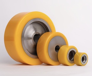 Nhà Máy Giá Polyurethane tráng cao su băng tải vành đai PU Con lăn chịu mài mòn máy cắt phụ kiện chuyển bánh xe - Product Image 1