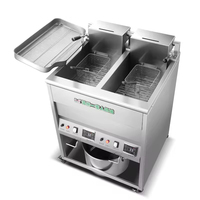 Friteuse industrielle électrique commerciale neuve 220V en acier inoxydable à chauffage profond, haute efficacité, facile à utiliser, prix d'usine