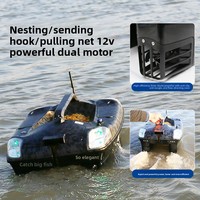 Bateau télécommandé haut de gamme Z65 avec GPS/BeiDou, sondeur de poissons sans fil haute puissance avec visuel, autonomie de 5 heures
