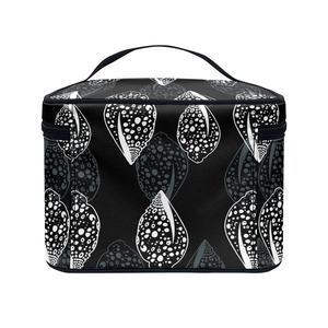 Impresión bajo demanda de conchas marinas hawaianas Moda Bolsa de maquillaje de alta calidad Bolso de gran capacidad Personalización exclusiva Cierre de cremallera - Product Image 4