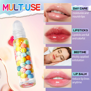 SADOER Vente en gros Baume à lèvres biologique nourrissant et hydratant à la vitamine E, taille standard 5ml, Huile à lèvres liquide transparente OEM Marque Propre - Product Image 4