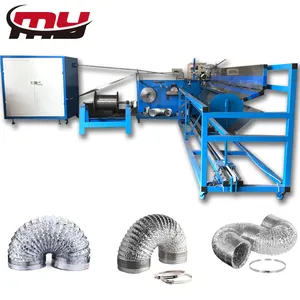 MYT HVAC semi-rigid aluminum stainless steel flexible duct machine for flue pipe forming liner chimney