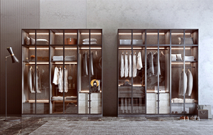 Best Selling Factory Supply Lacquer Solid Wood Melamine Walk-In <strong>Clothes</strong> Closet <strong>Shelves</strong> - Product Image 5