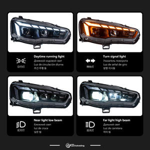 मित्सुबिशी लेसर 08-16 कार हेडलाइट असेंबली औदी शैली के साथ बहने वाले मोड़ 6000 संकेत - Product Image 3