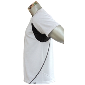 Camiseta deportiva de algodón 100% transpirable para hombre, de manga corta, cuello redondo, con panel de malla en las axilas, ideal para gimnasio y taekwondo, venta al por mayor. - Product Image 2
