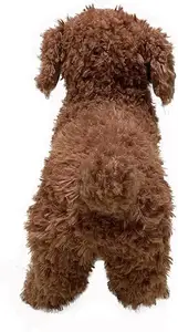 2024 pudel realistis mainan anjing Reallife anjing peliharaan anjing kecil yang lucu murah kustom mainan hewan mewah
