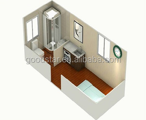 Casa Container Smontabile <span class=keywords><strong>da</strong></span> 20 Piedi per Dormitorio Operai Edili, Cabina Modulare a Montaggio Rapido - Product Image 6