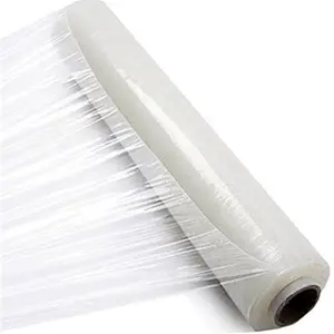 Chinesischen 23 mic PE LLDPE blau pallet stretch film schrumpfen verpackung jumbo rolle 500mm