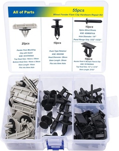 55157055AA 6503598 6506007AA 55156429AA 55teiliger Kotflügel-Flare-Clips-Hardwarekit für Jeep Liberty Dodge Nitro - Product Image 2