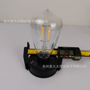 Ampoule LED solaire avec panneau solaire rechargeable, lampe de jardin portable pour extérieur, 12V, cellule mono Si, durée de vie de 50000 heures - Product Image 4