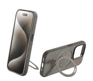 "Étui magnétique en <span class=keywords><strong>Alcantara</strong></span> pour <span class=keywords><strong>iPhone</strong></span> 12/13/<span class=keywords><strong>14</strong></span>/15/16 avec finition en fourrure de haute qualité" - Product Image 6