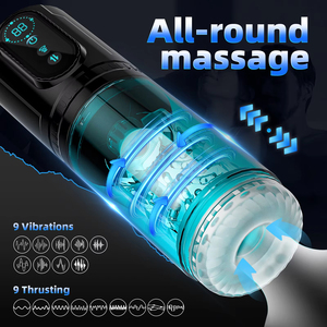 Masturbatore Maschile Automatico Telescopico con Funzione di Spinta, Rotazione e Suzione, Giocattolo Sessuale per Adulti - Product Image 1