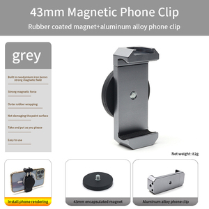 Support magnétique à ventouse pour Smartphone Support de téléphone portable Support de salle de bain Gym Photographie de rue - Product Image 6