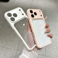 Funda Transparente con Espacio para Foto en Colores Pastel para iPhone 18 17 16 15 Pro Max, Fundas Transparentes para iPhone 18 al por Mayor