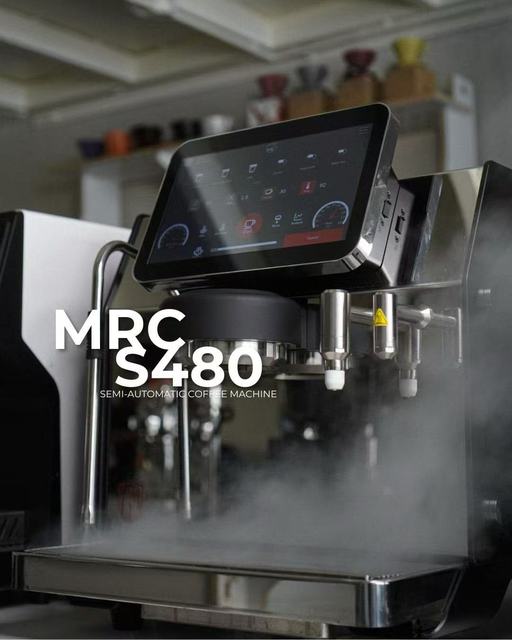 Mr. Cafe Cafe Master S480 Dual Boilers All-In-One Commercial Barista Coffee Machine One Group Semi-Automatic Espresso Machine
