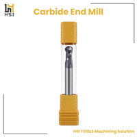 Fresa de extremo esférico de carburo de 2 flautas de 1 mm a 20 mm con revestimiento de TiAlN y hélice de 30 grados para fresado CNC de precisión de superficies de moldes 3D