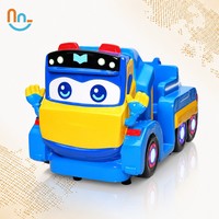 Joy2fun Simulateur d'intérieur pour enfants, machine de jeu vidéo d'arcade à monnayeur en fibre de verre, jeu de balançoire anglais