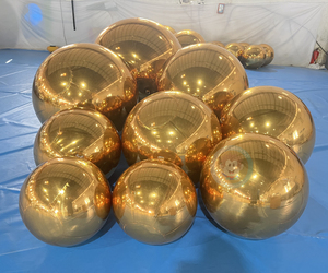 Ballon sphérique <span class=keywords><strong>gonflable</strong></span> miroir argenté brillant pour scène - Product Image 5