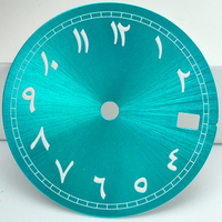 Montre CORGEUT avec logo personnalisé D-29, boîtier en laiton lumineux de 29 mm, mouvement NH35 & NH36A, cadran arabe stérile